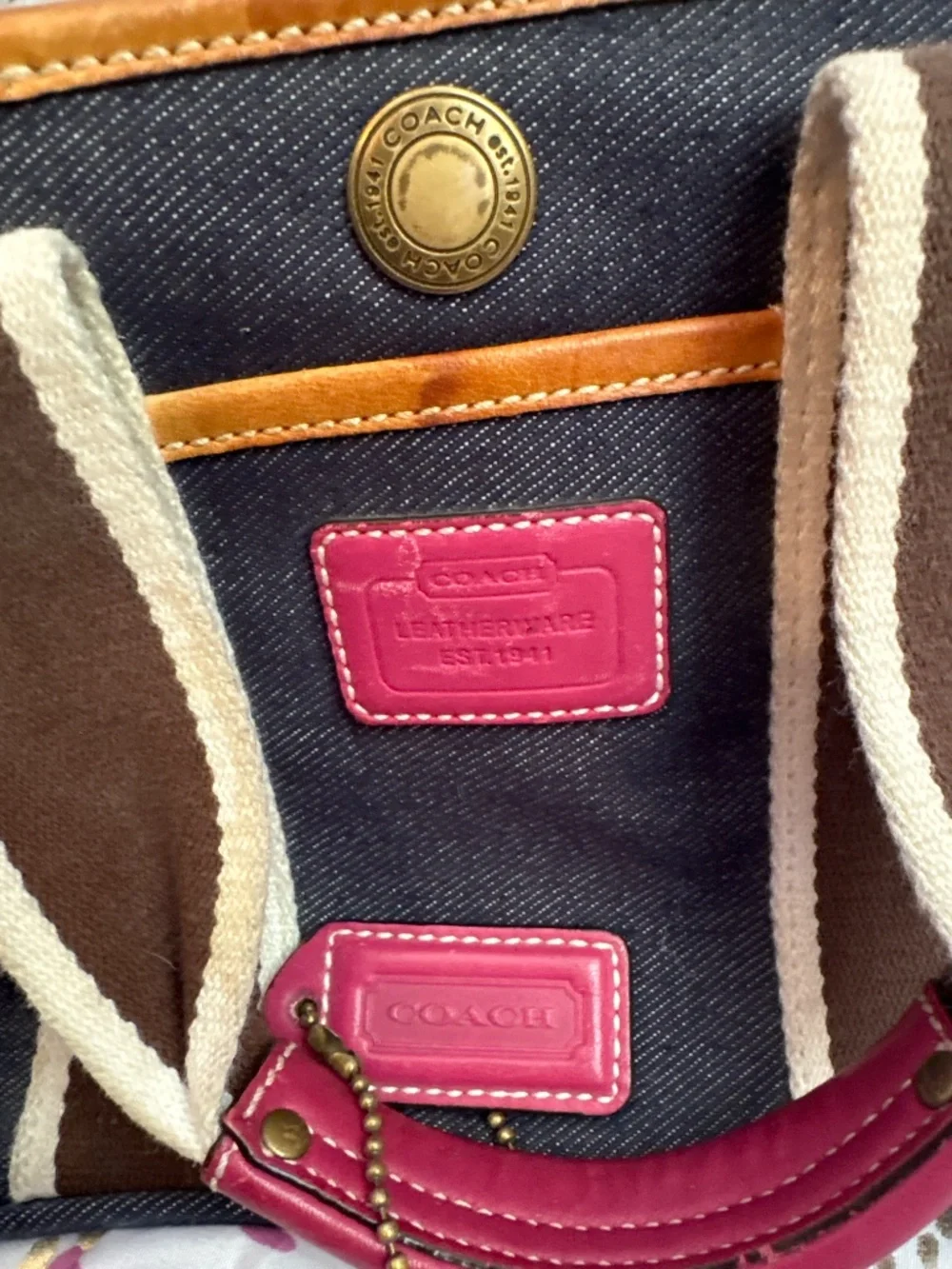 Coach Women’s Denim Mini Tote